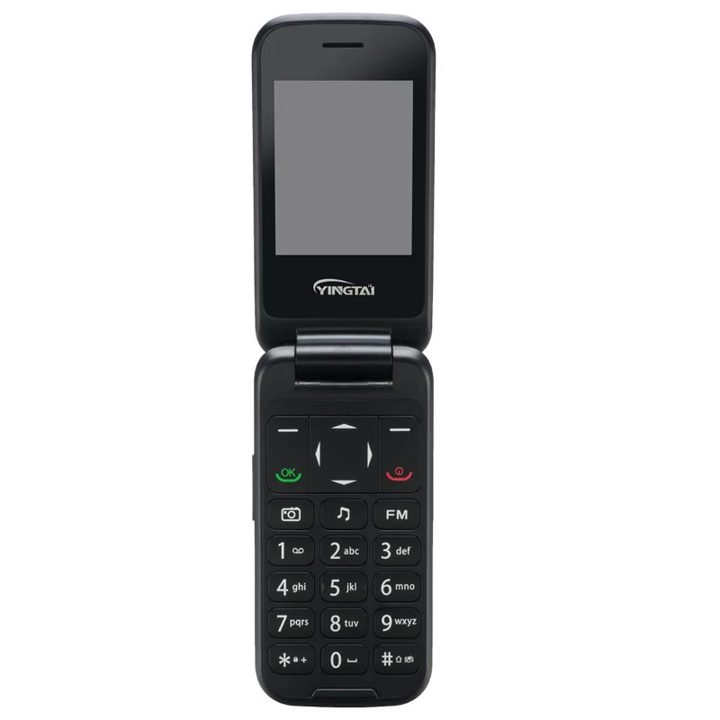 Billig YINGTAI T31 3G WCDMA GPRS MMS Big Push Taste Einzelne SIM Flip Handy Für Ältere 2,4 Zoll Taschenlampe SOS Senior Handy FM