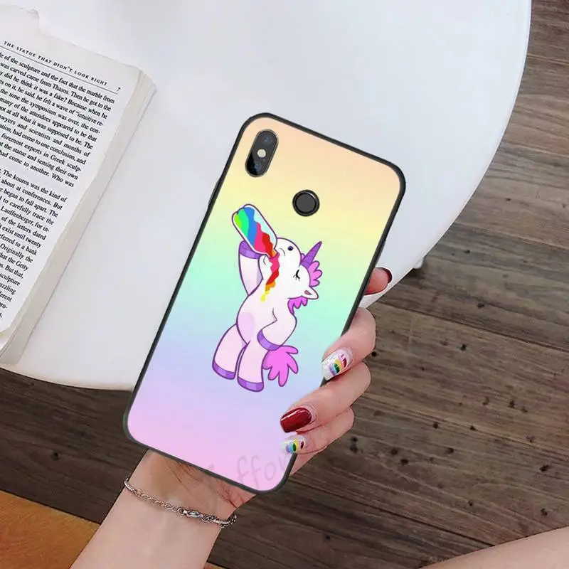 

Cartoon animal rainbow unicorn Phone Case For Xiaomi Redmi note 7 8 9 t k30 max3 9 s 10 pro lite