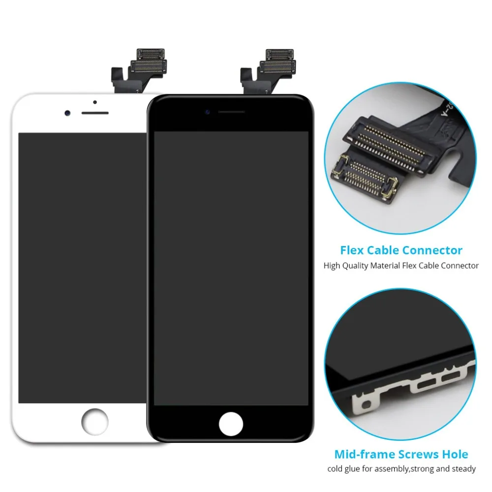Новый Сменный дисплей без битых пикселей для Iphone 5 5S SE 6 6plus 5C LCD Pantalla A + класс с