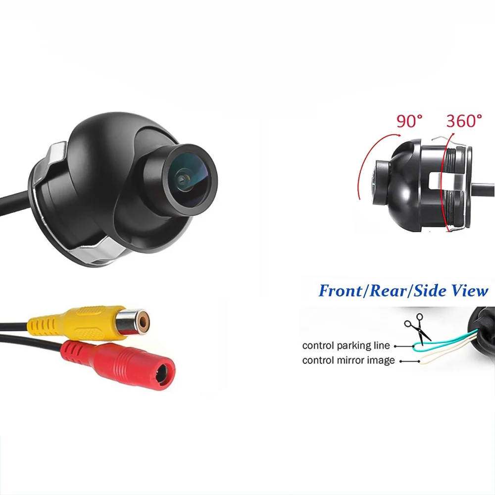 Автомобильная камера HD ночного видения 360 градусов заднего вида передний