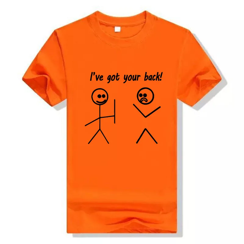 

BTFCL Funny I'VE GOT YOUR BACK! Print Black T-Shirt Women Men New Summer Casual Cotton Korea Hip Hop T Shirt Harajuku Tshirt