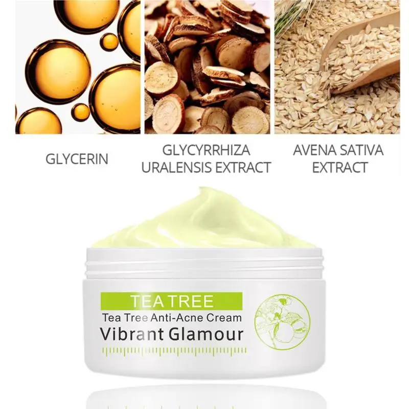 Дерево против акне крем для лица контроль над маслом Усадочные поры Питание