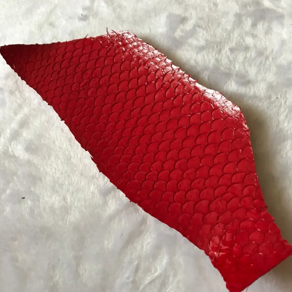FS001 черный цвет рыбья кожа для кожаного ремесла, Кожа DIY материал