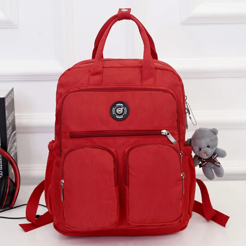 

Новый женский рюкзак с несколькими карманами большой емкости водонепроницаемый для улицы путешествия школы CLA88