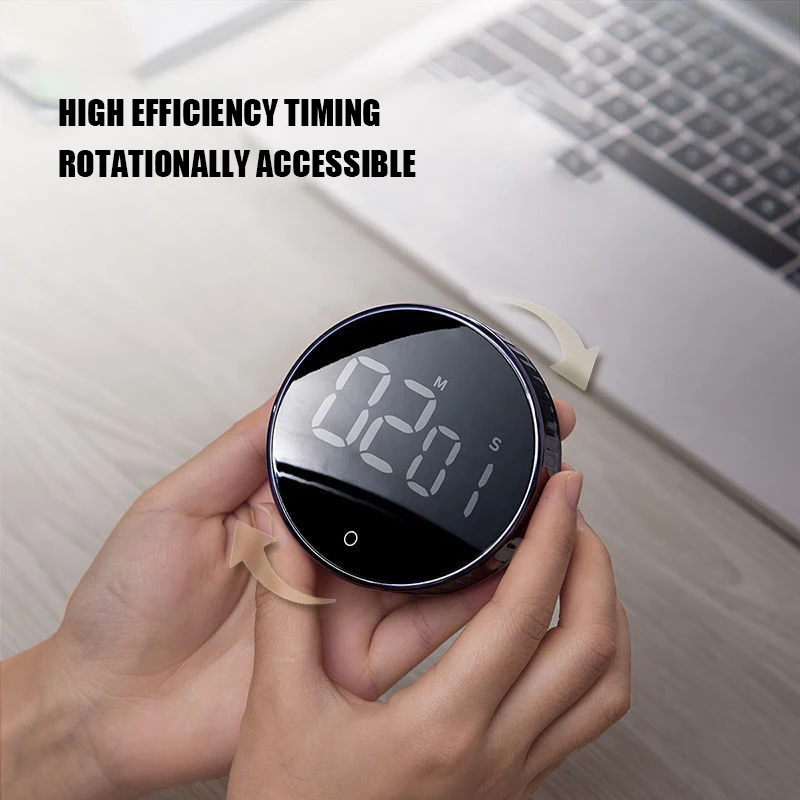

Digital Stopwatch Electronic Magnetic Stopwatch with Clock and Digital LED Alarm for Office Bathroom Kitchen Timers