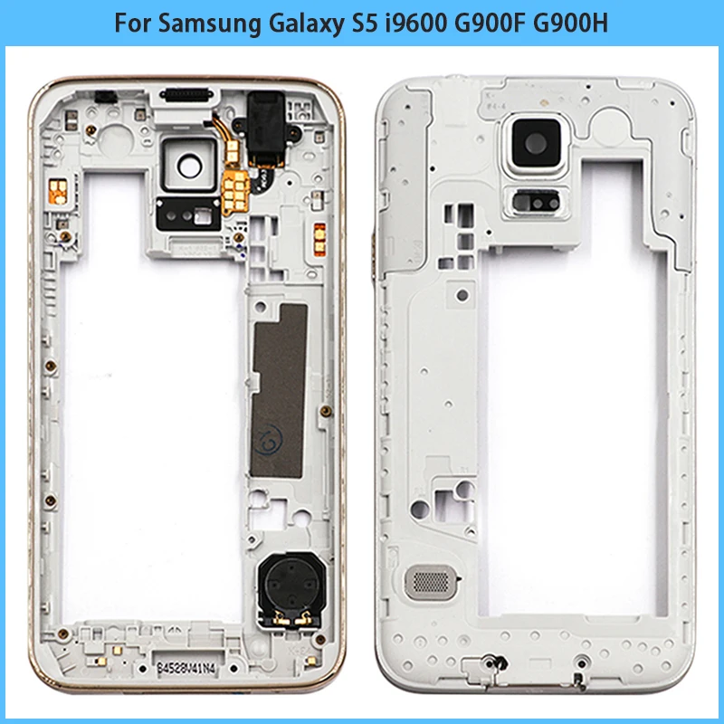 Новая высококачественная рамка для Samsung Galaxy S5 i9600 G900F G900H средняя задняя Корпус