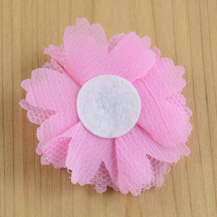 

20pcs/lot 5 cm TuTu Chiffon Mesh Flower Headbands Accessories Hair Apparel Wedding Accessories Wholesale