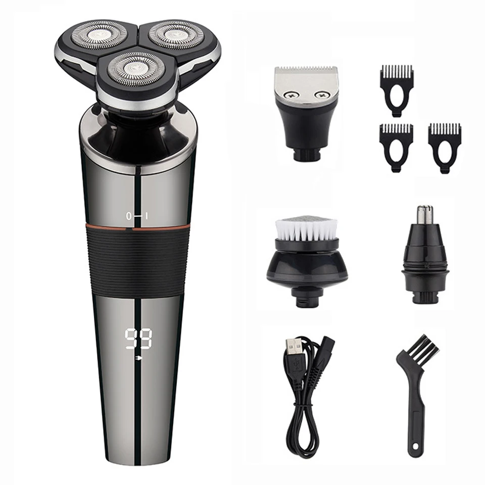 

Men Electric Razor IPX7 Waterproof Electric Shaver For Men Facial Beard Trimmer Wet Dry Shaving Machine Hair Clipper USB Charger