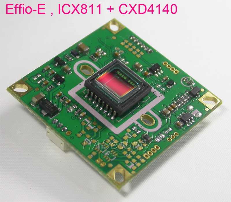 EFFIO E 1/3 &quotSony супер имела CCD ICX811 датчик изображения CXD4140 камера видеонаблюдения PCB