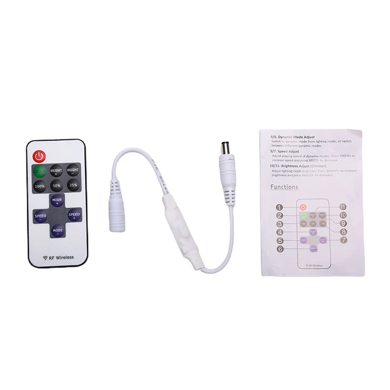 Миниатюрный беспроводной пульт дистанционного управления DC 5-24 В 11 клавиш