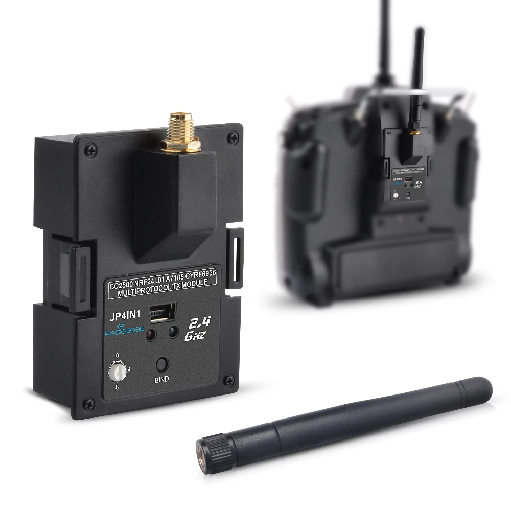 Мультипротокальный модуль радиопередатчика JP4IN1 Frsky совместимый с OpenTX для JR RC qaudi