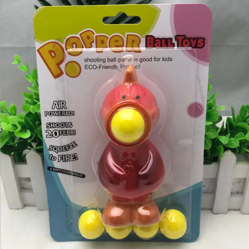 Red chick Животные экструзии Единорог хитрый Творческий мягкий декомпрессии крокодил вентиляция мягкая бомба стрельба детские игрушки - Цвет: Red chick