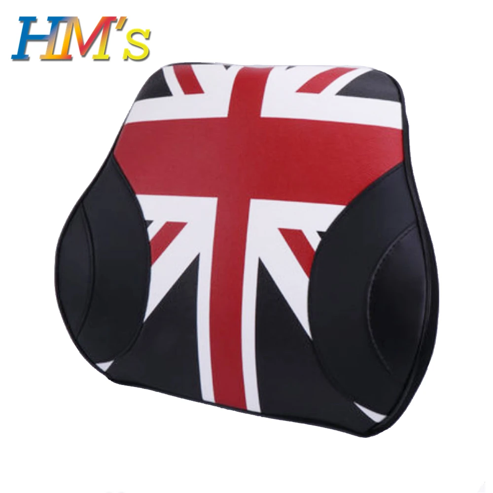 Lumbar Black Jack Пены памяти для поясницы и шеи подушки сиденья подушки для Mini Countryman R60 F60 для Mini Cooper R56 F56 F55 F60 F54 R55 автомобильные аксессуары - Название цвета: Lumbar Black Jack