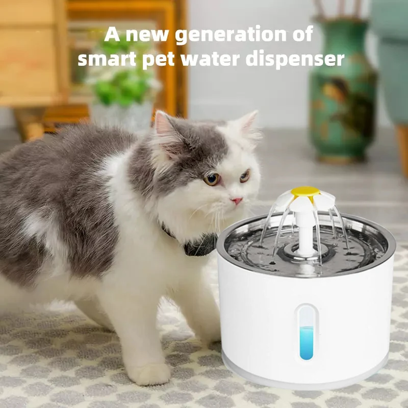 

Automatic Pet Water Fountain Cat Dog Water Drinking Bowl USB Electric Pet Water Dispenser Quiet Drinker Auto Feeder