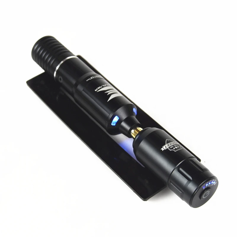 Black Kit NEWST Roatry машина татуировки перманентный макияж Hybird светодиодный светильник машина ручка с татуировкой мини беспроводной источник питания - Цвет: Black Kit