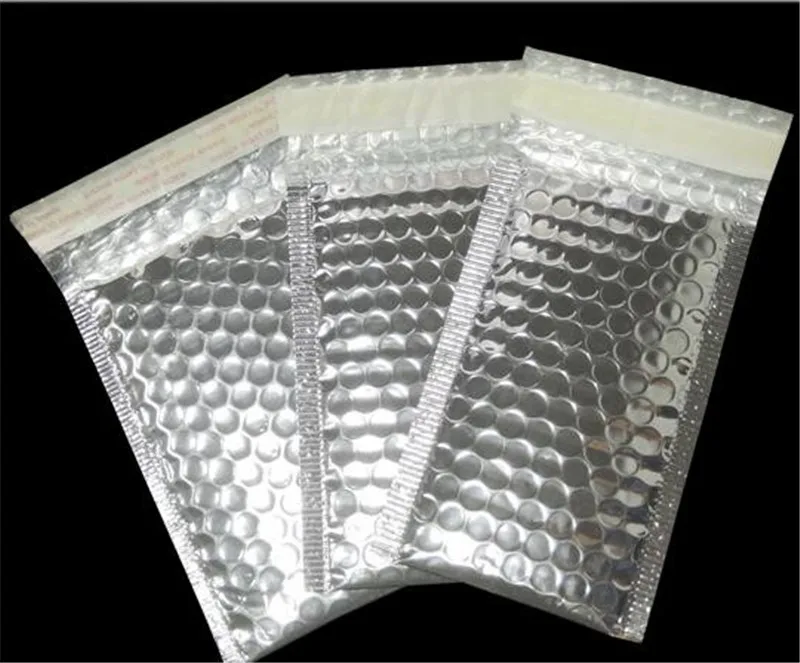 20 шт. креативная новая доставка мешочек с пузырьками серебряная алюминиевая