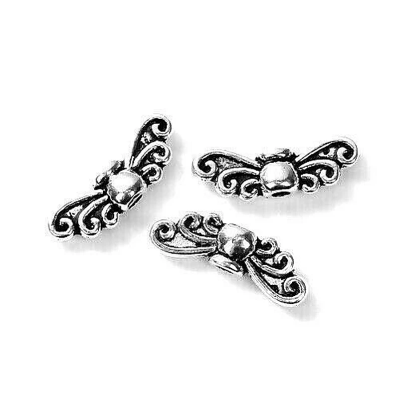 Старинное золото/бронзового цвета с капюшоном надписью Angel и принтом крылышки