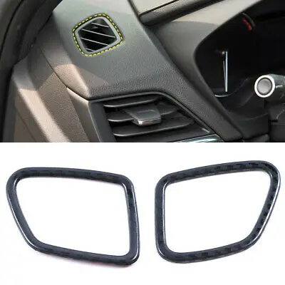 

Steel Carbon Fiber Inner Front Air Vent Cover Trim 2pcs For Cadillac CT4 2020