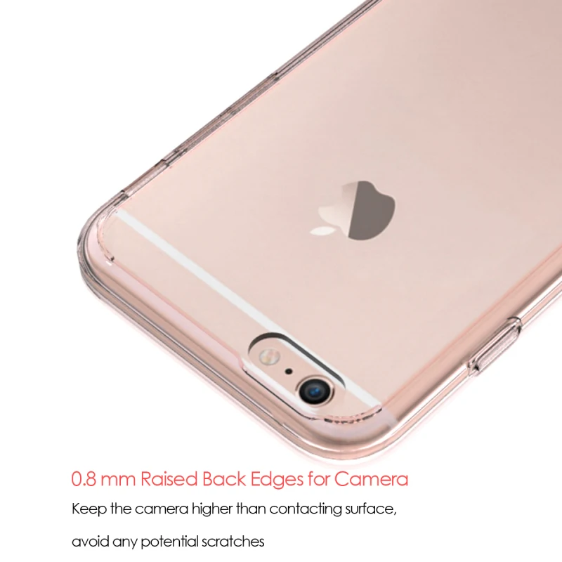 ПК прозрачный чехол для телефона iphone 6 plus Чехол Жесткий |