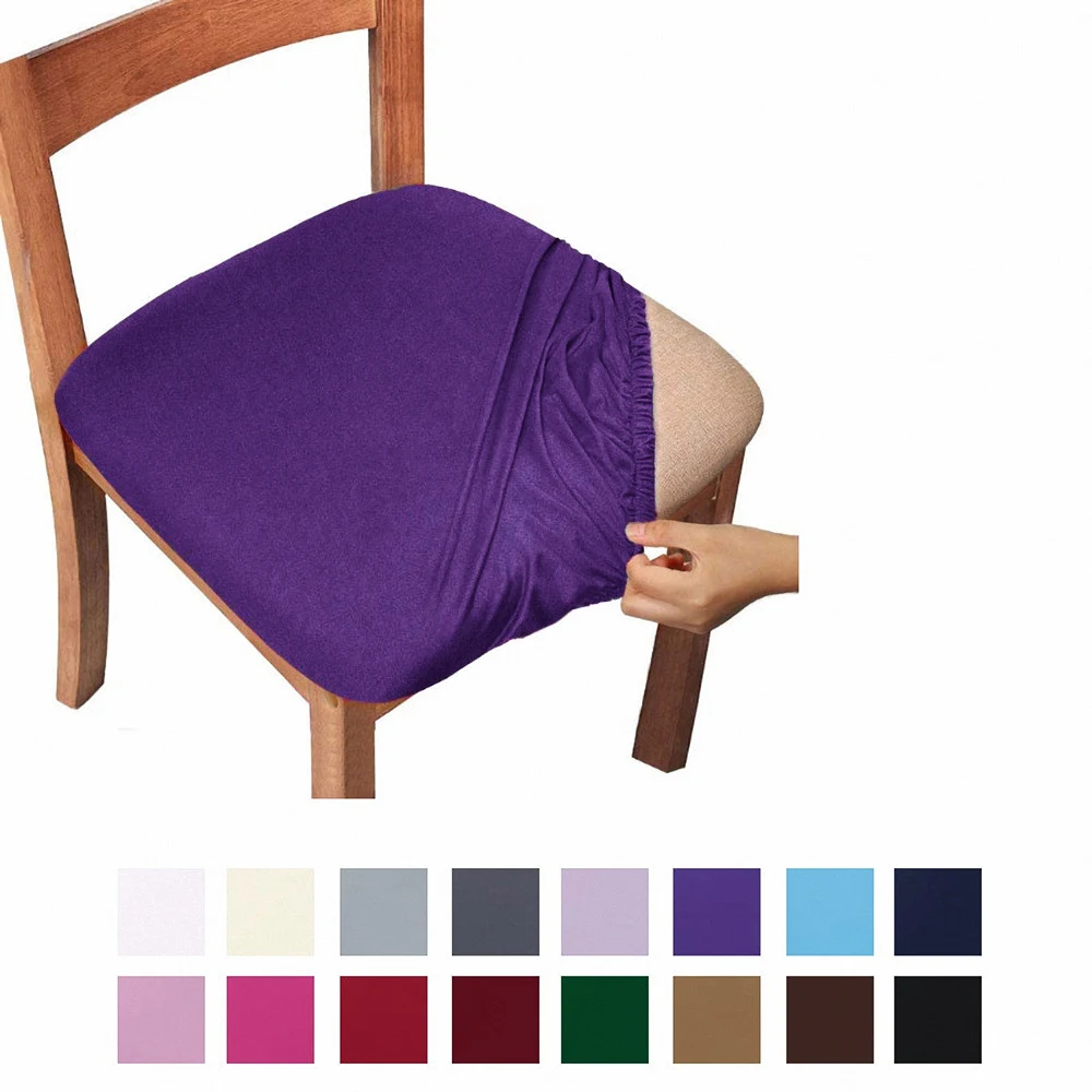 

Мягкий чехол для подушки из молочного шелка, эластичный Чехол для стула в столовой, моющийся, для отеля, чехлы для подушек кресла