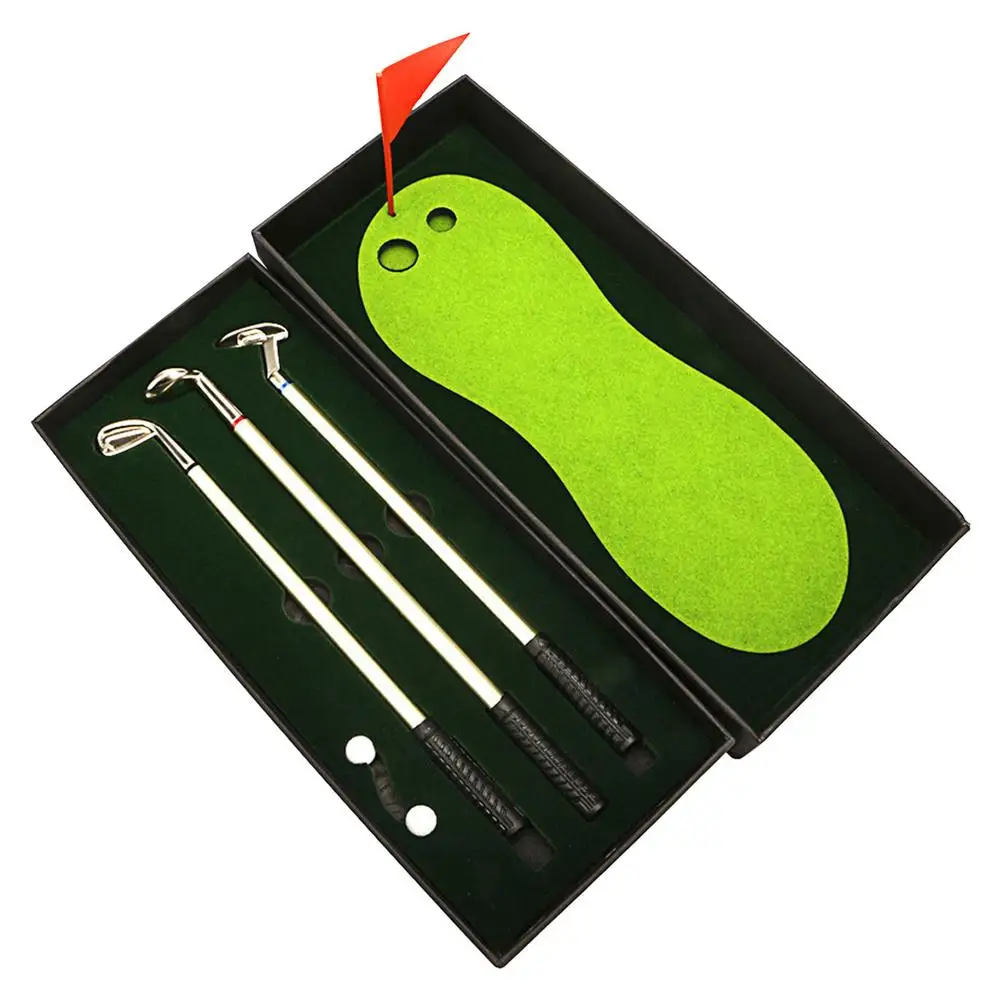 

Simulated Golf Course Premium Mini Golf Putter Pen Set Office Gift for Men Ballpoint gel pens Creative Writing Supplies Durable