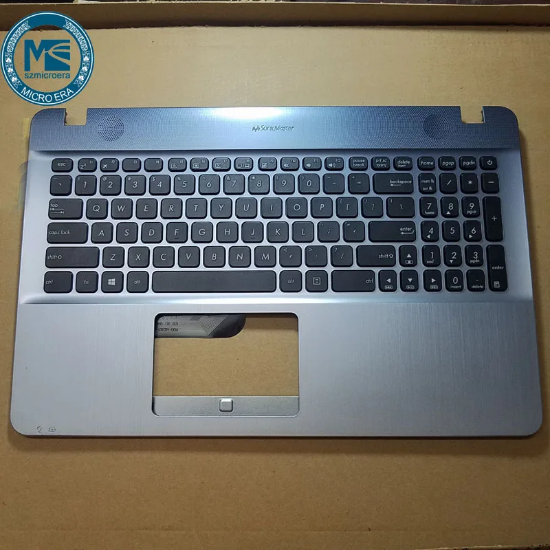 Серебристый Чехол для ноутбука, верхняя крышка для ASUS R541U X541S A541U F541U X541L - Цвет: Серебристый