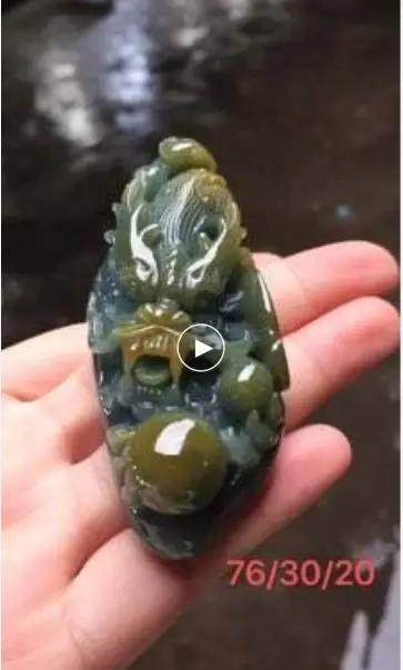 

Natural 7A Myanmar jade Handcarved mascot of dragon emperor green jade pendant jade necklace men pendants jewelry jade necklaces