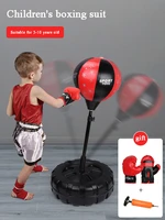 childrens boxing punching bag gloves tumbler vertical training equipment household punching bag 6 10 years old boy toy gift