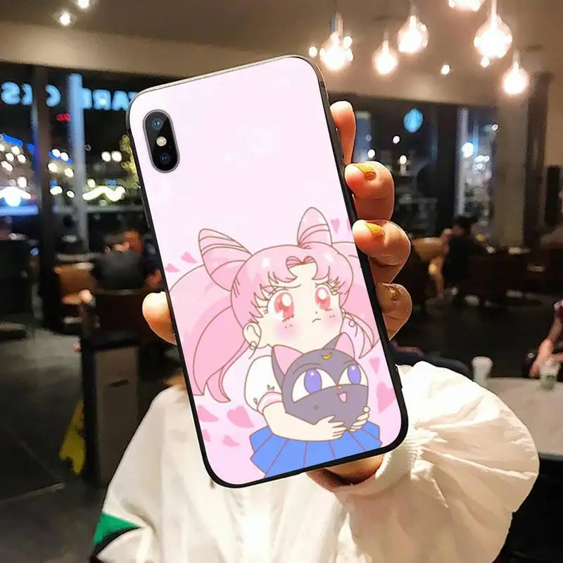 

Sailor Moon cute japanese anime high quality Phone Case funda for iPhone 11 12 pro XS MAX 8 7 6 6S Plus X 5S SE 2020 XR