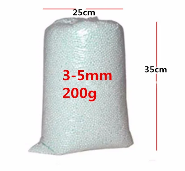 500 г/250 г белый пенопластовый шарик beanbag детский наполнитель кровать спальная Подушка Bean мешки кресло диван бусины наполнитель пенопластовый шар - Цвет: 3-5mm 200g