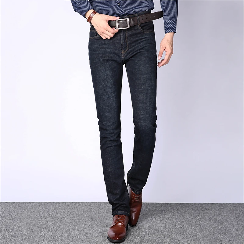 Vomint мужские джинсы умные повседневные эластичные тянущиеся длинные брюки размер