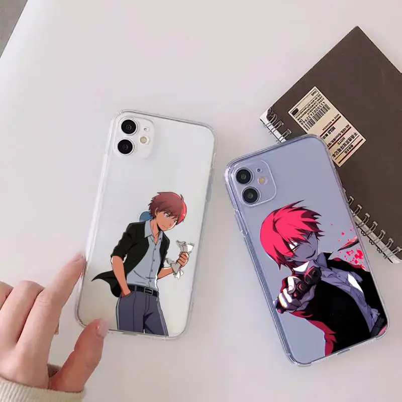 

Karma Akabane Assasination Classroom Phone Case Transparent soft For iphone 12 11 13 7 8 6 s plus x xs xr pro max mini