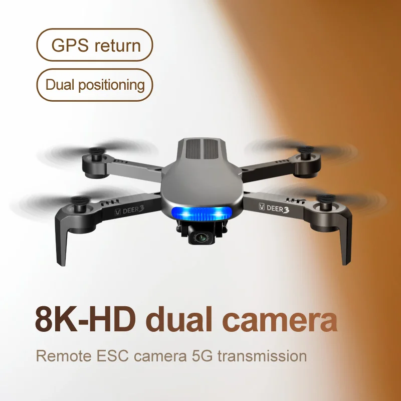 2021 nuevo LU3 MAX GPS Drone 8K C&aacute;mara Dual de Hd 5G Wifi Fpv Drone Profesional plegable Quadcopter Rc sin escobillas del Motor helic&oacute;ptero Juguetes-1