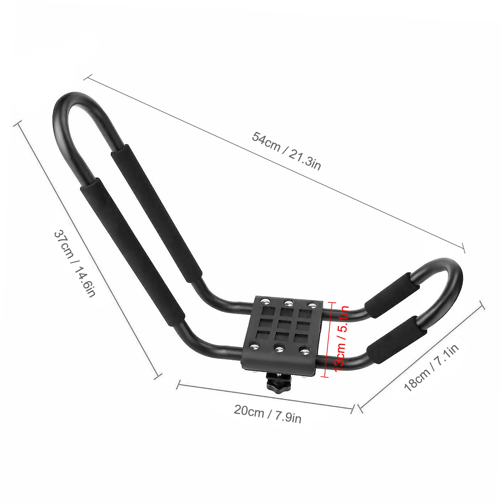 

1/2 Pairs Universal Foldable Car Roof Racks Top Luggage Carrier PVC Car Surf Long Roof Rack Pads Soft Rack Surfboard