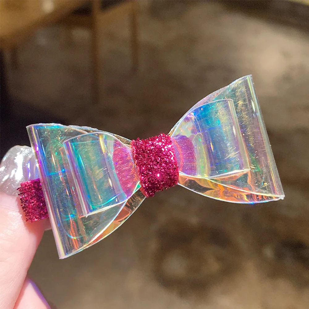 1 Набор Фэнтези прозрачные цветные заколки для волос с бантом женщин и девочек