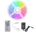 Светодиодная ленсветильник для комнаты, 12 В, 5050, водонепроницаемая, 1-5 м, 10 м, 15 м, 20 м, RGB, 12 В, светодиодная лента для телевизора, лента из ПК, набор адаптеров для гибкого контроллера RGB