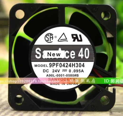 

For SANYO 9PF0424H304 DC 24V 0.095A 40x40x28mm Server Cooling Fan