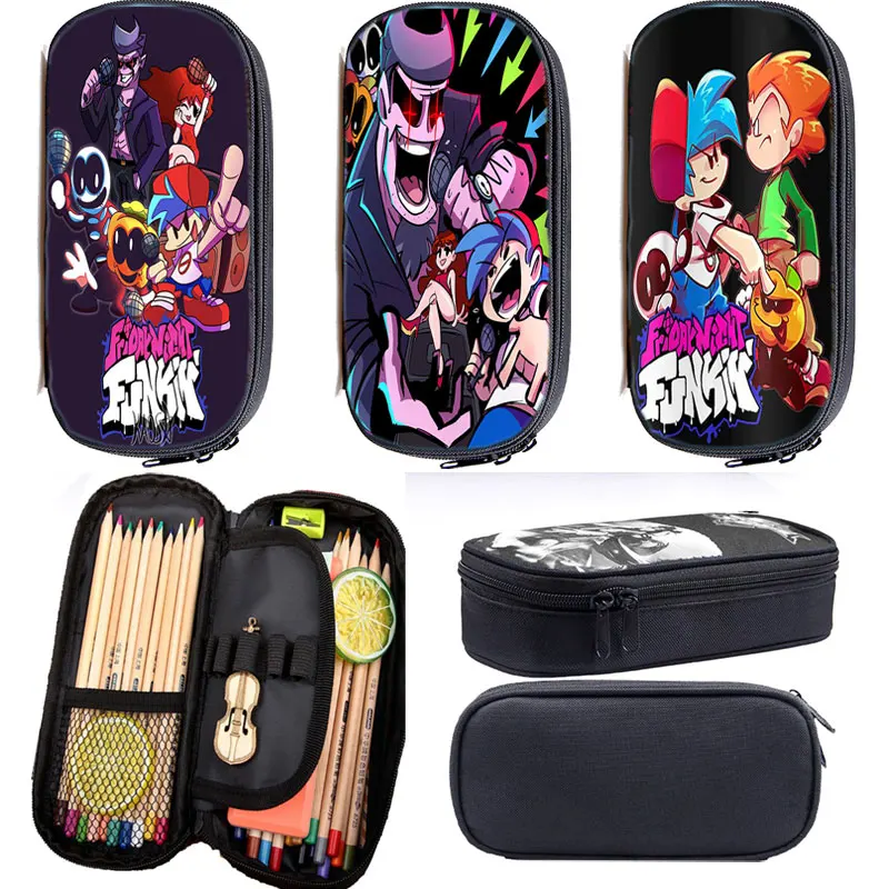 

3D Print Friday Night Funkin Pencil Case Pencil Pouch School Supplies Pen Box Stationery Bags Students Cartoon Cute Pencil Bag