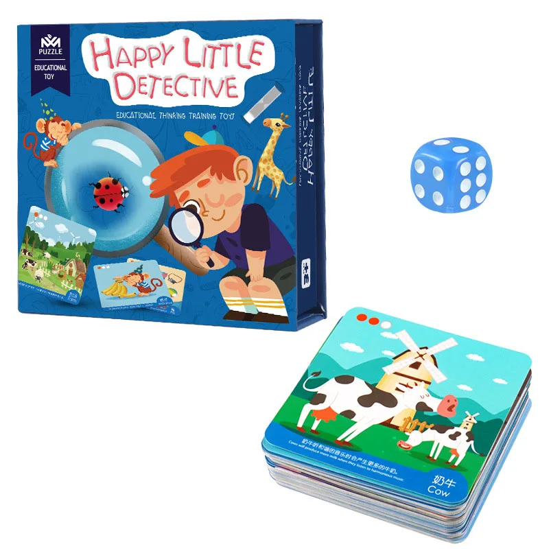 

Children Montessori Teaching Aids Baby Memory Games Little Detective Early Education Scientific Knowledge Educational Toys Gift