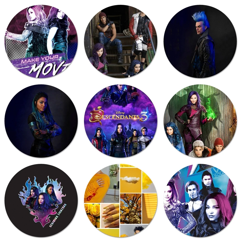58mm Descendants 3 Cameron Boyce Icons Pins Badge Decoration Brooches Metal Badges For Backpack Decoration