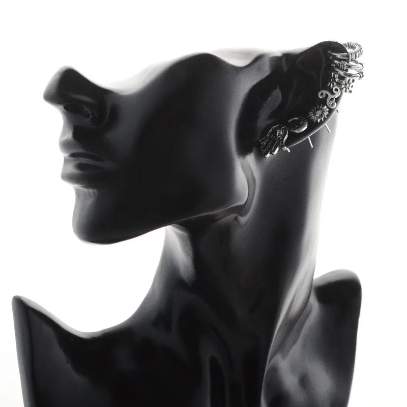 Серьги-гвоздики Sun Moon женские Винтажные Украшения в стиле панк 8 шт./компл. | и