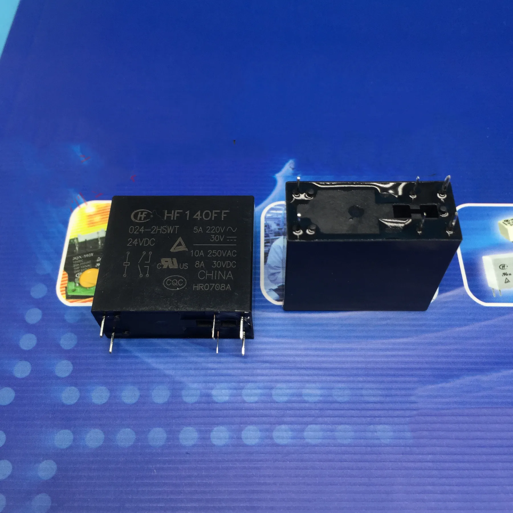 HF140FF-024-2HSWT 24VDC 6pin 10A 250VAC реле