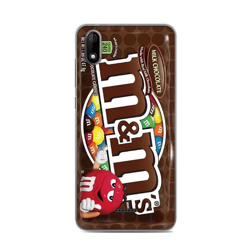 Чехол для Wiko Y80 Y70 Y60 Y50 вида 3 lite 3pro sunny4 плюс lenny4 плюс вид max шоколад M& M's чехол-накладка на заднюю панель из силикона и мягкого ТПУ с крышкой