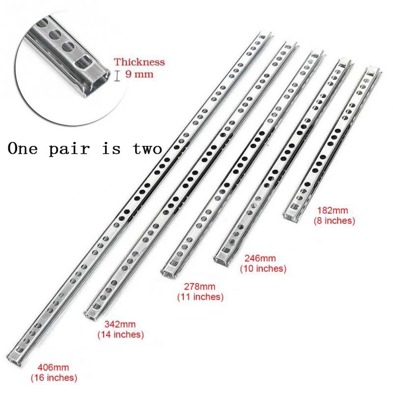 Шариковый подшипник слайд для мебели скользящий стальной шарикоподшипник