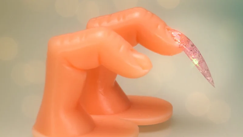 Профессиональные пластиковые Поддельные палец для дизайна ногтей тренировочные