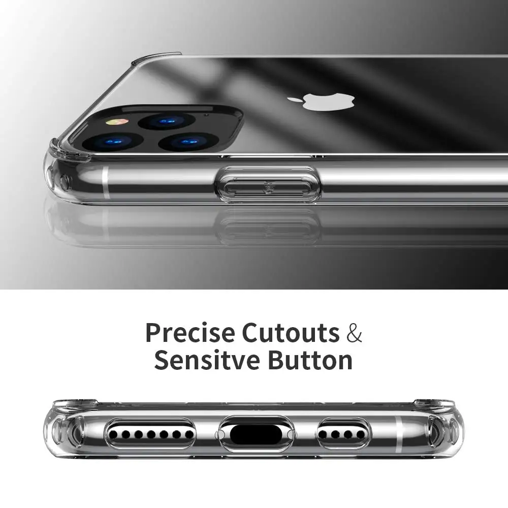 Для iPhone 11 Pro Чехол из прозрачного поликарбоната и термополиуретана Ультра