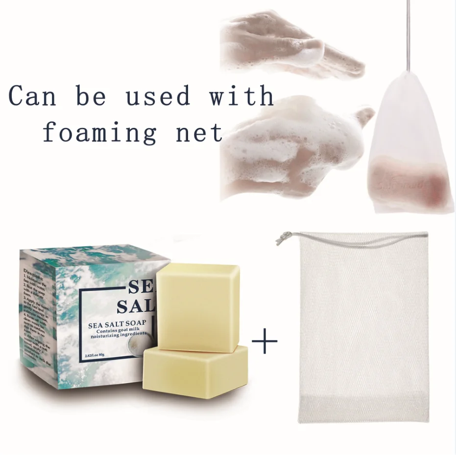 Морская соль мыло для удаления прыщей поры акне терапии морская очиститель