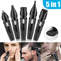 5 in1electric shaver nose ear hair trimmer usb rechargeable beard trimmer shaver eyebrow hair remover beard hair clipper cut