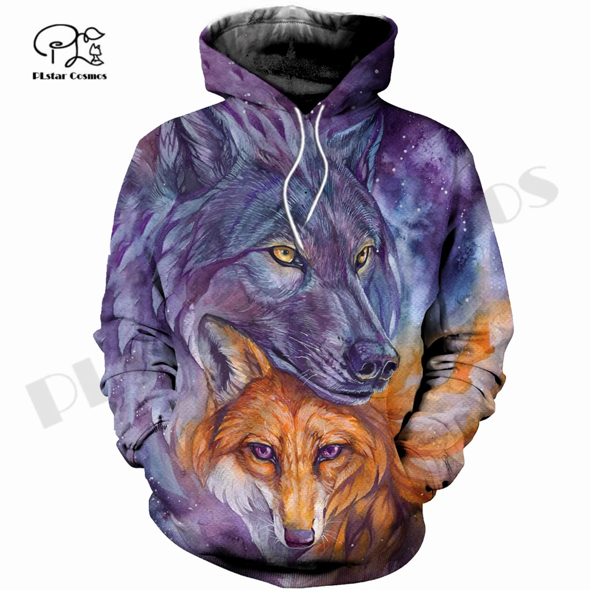 

PLstar Cosmos 3DPrint Newest Wolf Animal Hunt уникальные забавные Мужские/Женские уютные повседневные уличные толстовки/свитшоты