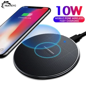 10w qi fast wireless charger for iphone 11 12 max x xs xr 8 plus for xiaomi huawei samsung note 9 s10 plus phone usb charger pad free global shipping